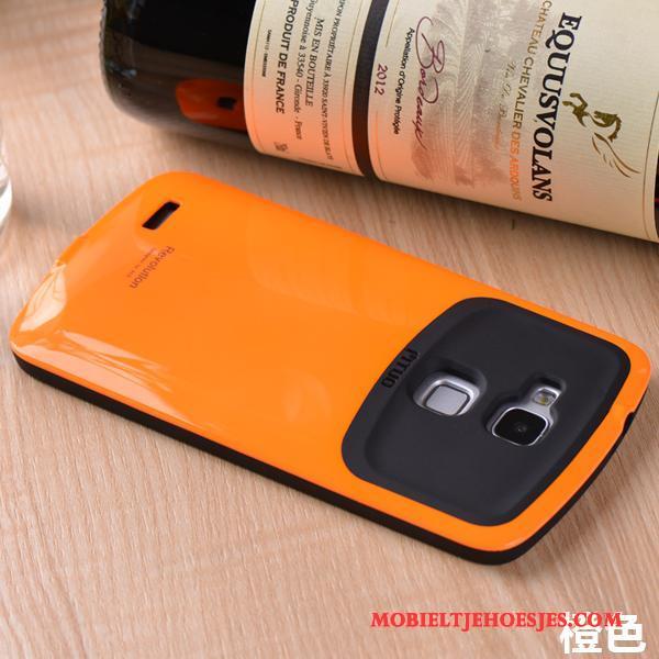 Huawei Ascend Mate 7 Hoesje Zacht Anti-fall Oranje Bescherming Siliconen Dun Hoes