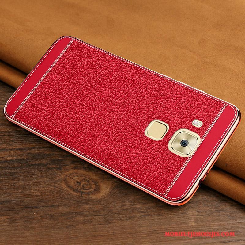 Huawei G7 Plus All Inclusive Zacht Hoesje Telefoon Siliconen Rood Bescherming Anti-fall