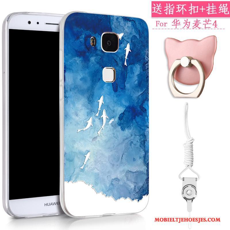 Huawei G7 Plus Hanger Hoesje Telefoon Trend Siliconen Mooie All Inclusive Zacht
