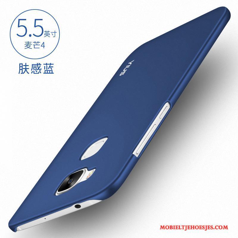 Huawei G7 Plus Hoes Schrobben Anti-fall Hard Hoesje Blauw Mobiele Telefoon