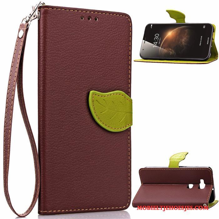 Huawei G7 Plus Hoesje Bescherming Leren Etui Anti-fall Hoes Mobiele Telefoon Trend Clamshell