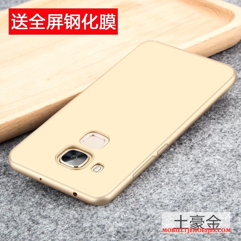 Huawei G7 Plus Hoesje Bescherming Zacht Telefoon Siliconen Goud Anti-fall