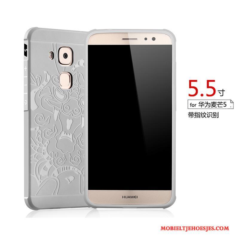 Huawei G7 Plus Hoesje Telefoon Grijs Mobiele Telefoon Schrobben Bescherming Siliconen Zacht