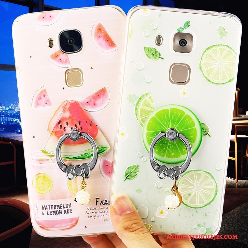 Huawei G9 Plus Fruit Anti-fall Groen Hoesje Telefoon Bescherming Siliconen All Inclusive