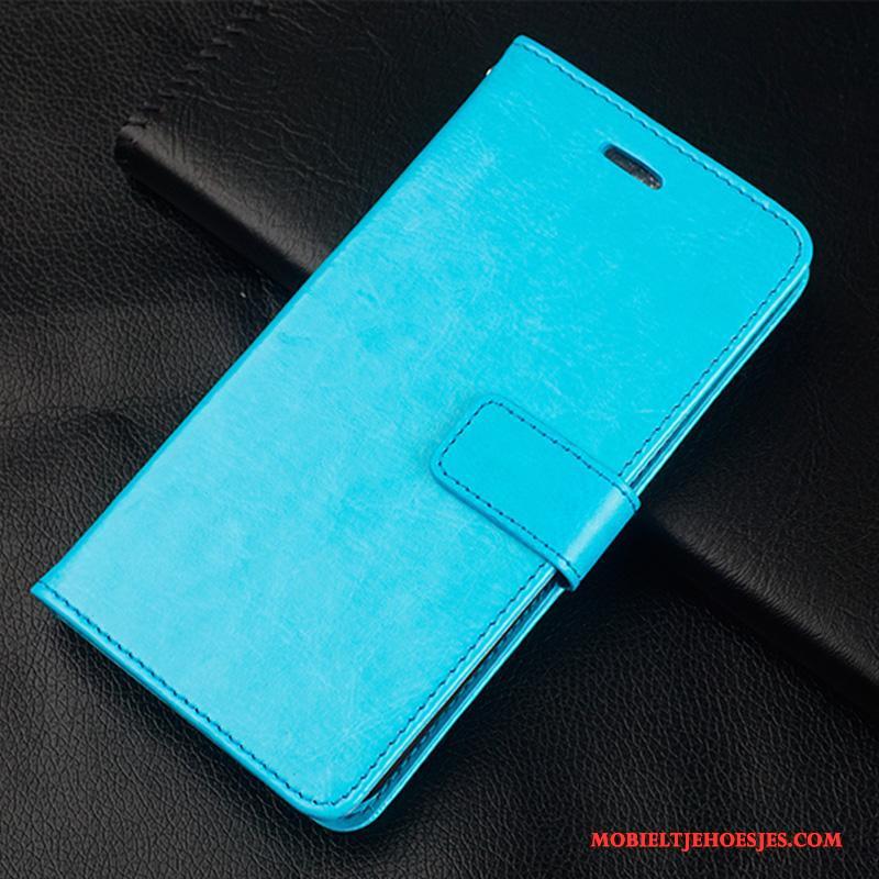 Huawei G9 Plus Leren Etui Lichtblauw Hoesje Telefoon Zacht Trend Zoet