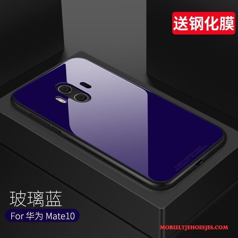 Huawei Mate 10 Anti-fall Hard All Inclusive Bescherming Hoesje Telefoon Siliconen Blauw