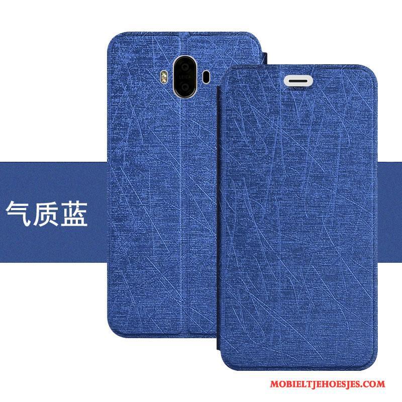 Huawei Mate 10 Anti-fall Hoesje Telefoon Blauw Folio All Inclusive Bescherming Siliconen
