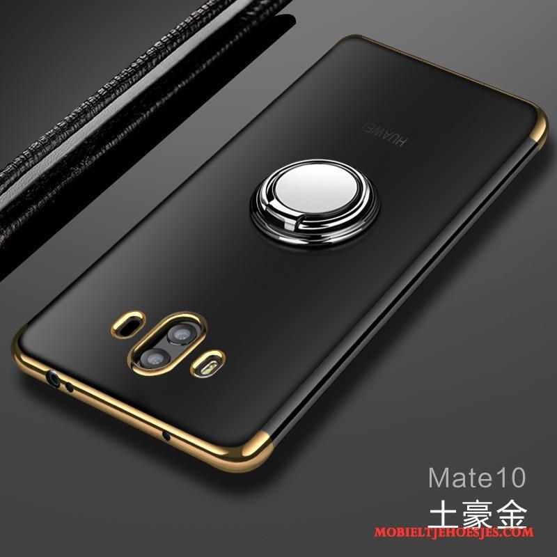 Huawei Mate 10 Hoesje Plating Zacht Goud Doorzichtig All Inclusive Anti-fall Siliconen