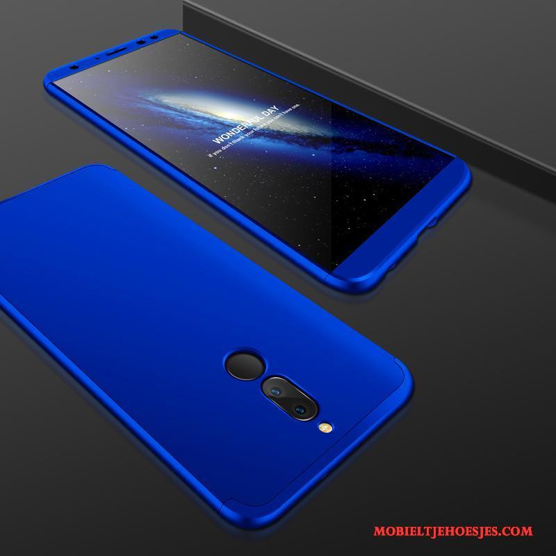 Huawei Mate 10 Lite All Inclusive Schrobben Hard Hoesje Blauw Telefoon