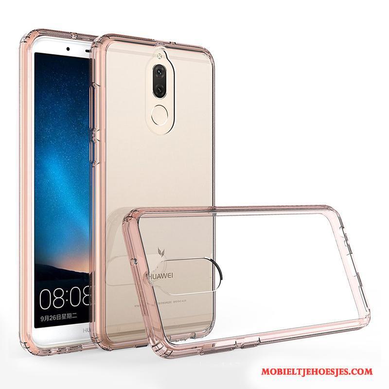 Huawei Mate 10 Lite Hoes Bescherming Hoesje Telefoon Omlijsting Roze