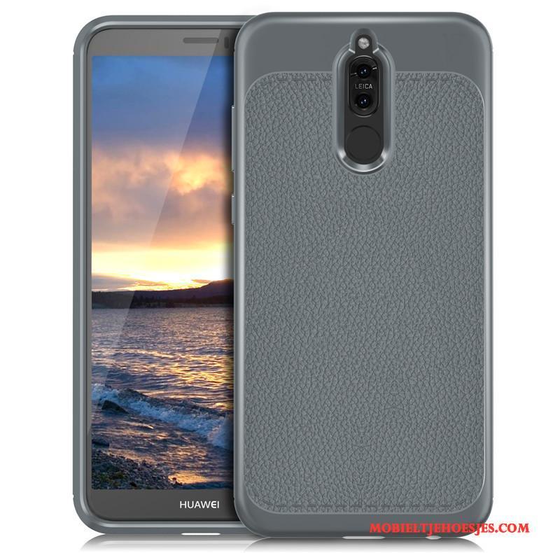 Huawei Mate 10 Lite Hoesje Ademend Bescherming Grijs Mobiele Telefoon Anti-fall Hemming