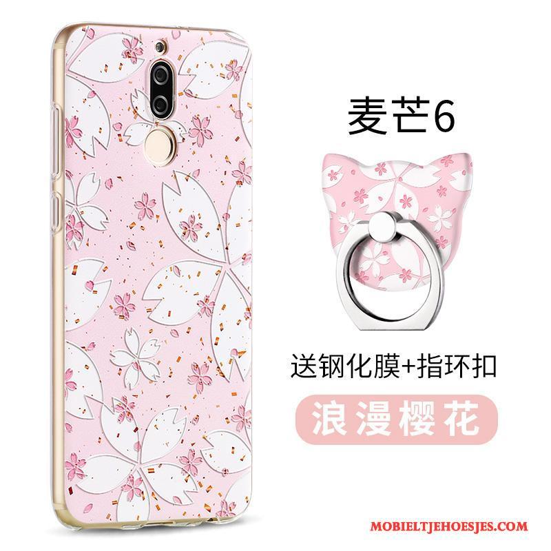 Huawei Mate 10 Lite Hoesje All Inclusive Roze Bescherming Persoonlijk Mooie Anti-fall Scheppend