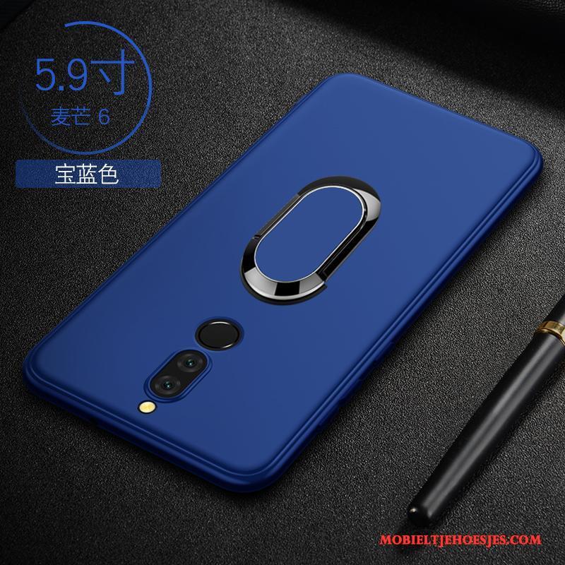 Huawei Mate 10 Lite Hoesje Bescherming Schrobben Telefoon Blauw Dun Zacht