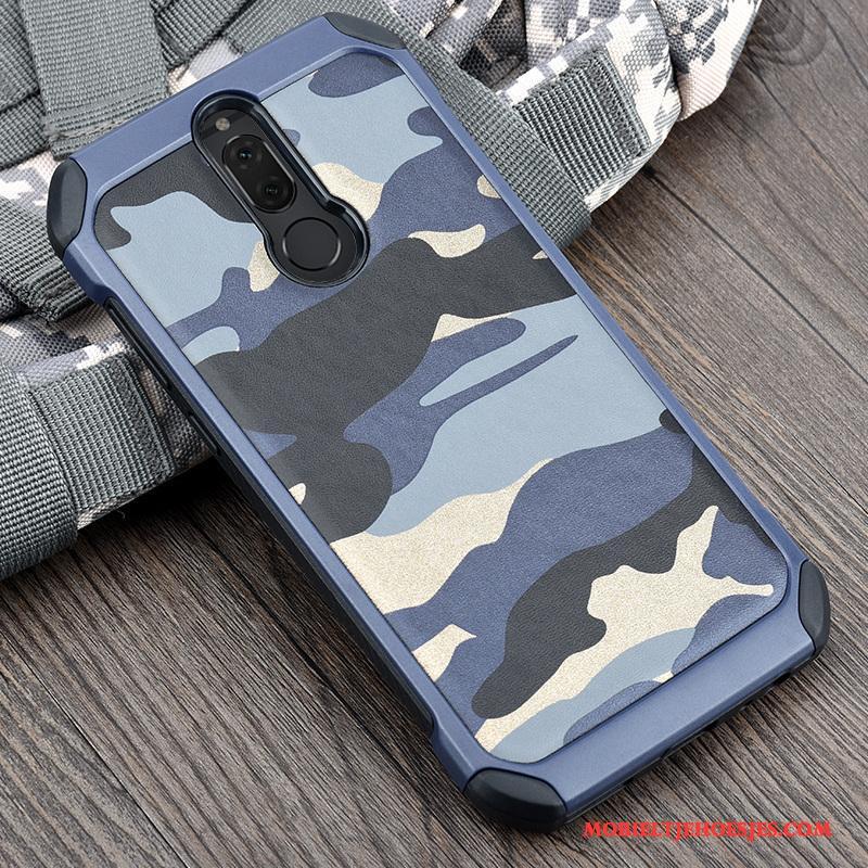 Huawei Mate 10 Lite Hoesje Telefoon Camouflage Anti-fall All Inclusive Zacht Siliconen Blauw