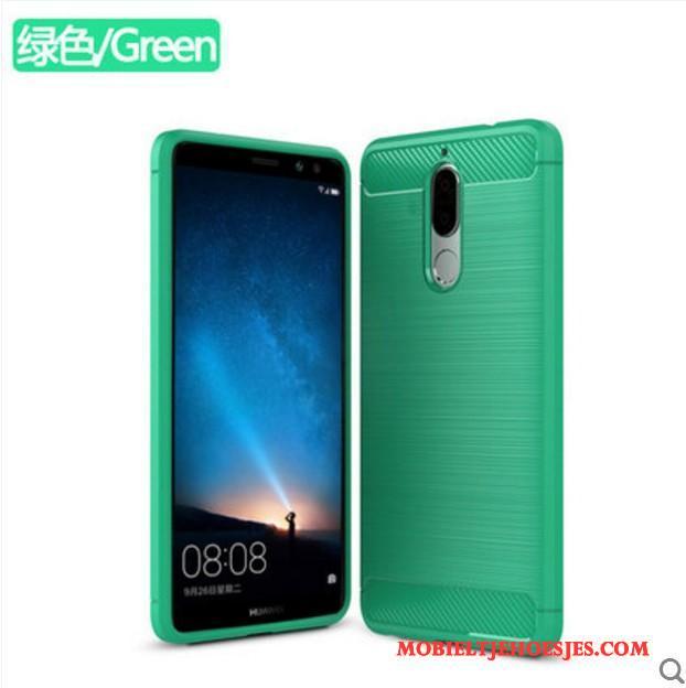 Huawei Mate 10 Lite Jeugd Bescherming Groen Hoesje Telefoon Siliconen Anti-fall Zacht