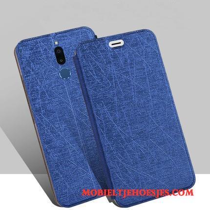 Huawei Mate 10 Lite Zacht Anti-fall Hoesje Telefoon Mobiele Telefoon Blauw Bescherming Leren Etui