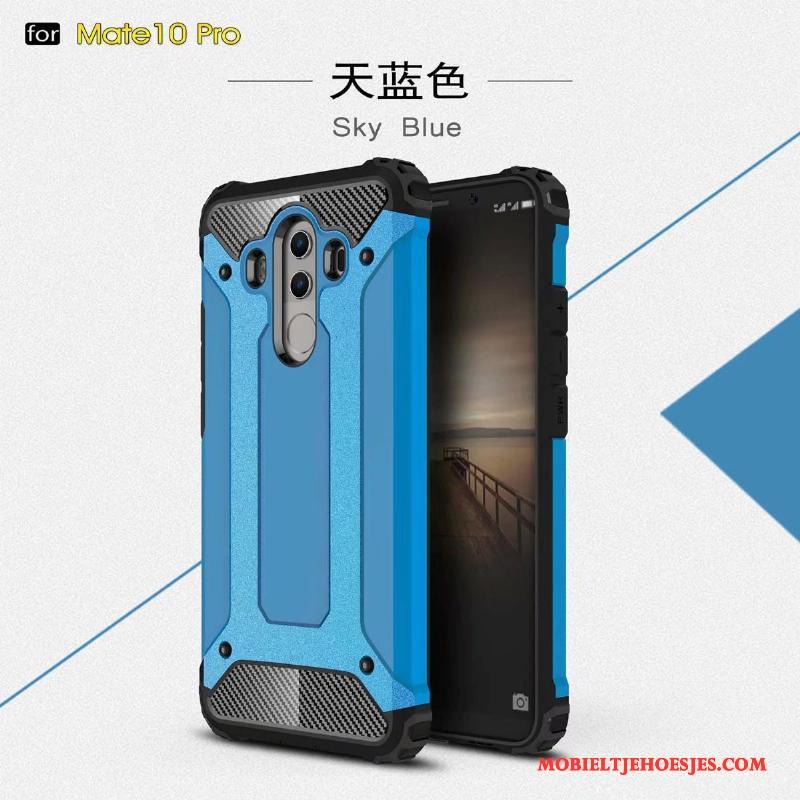 Huawei Mate 10 Pro Hoes Gasbag All Inclusive Hoesje Telefoon Metaal Anti-fall Drie Verdedigingen