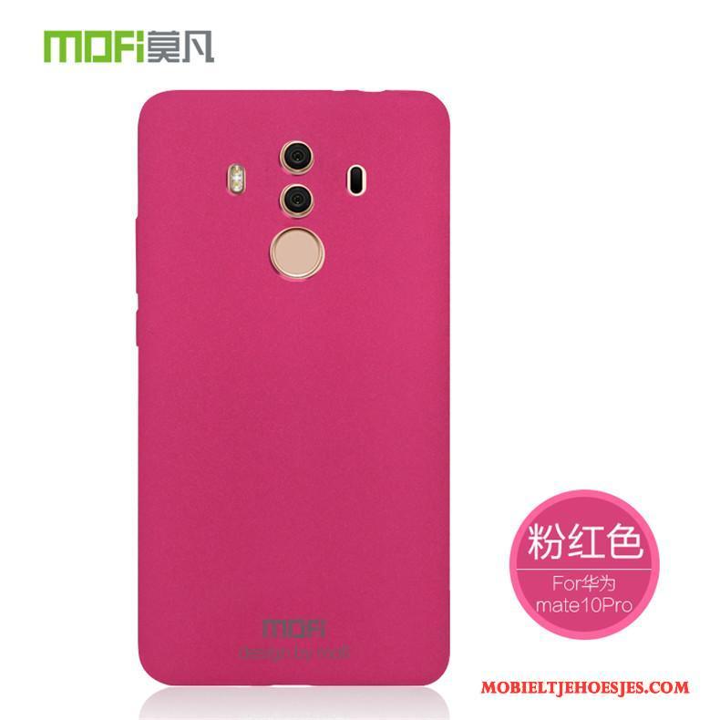 Huawei Mate 10 Pro Hoes Roze Hoesje Telefoon Zacht Schrobben Siliconen