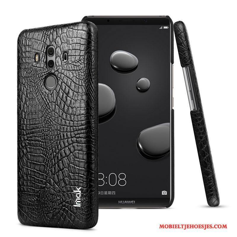 Huawei Mate 10 Pro Hoesje Bescherming Mobiele Telefoon Bedrijf Zwart Hoes Leren Etui Leer