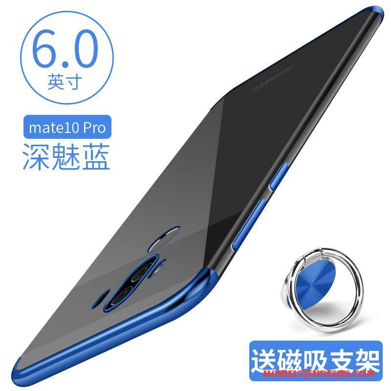 Huawei Mate 10 Pro Hoesje Doorzichtig Anti-fall Blauw Siliconen Trend Bescherming Dun