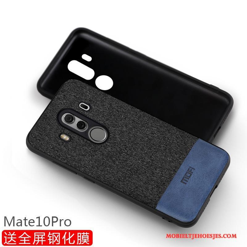 Huawei Mate 10 Pro Siliconen Hoesje Telefoon Bescherming All Inclusive Scheppend Schrobben Blauw