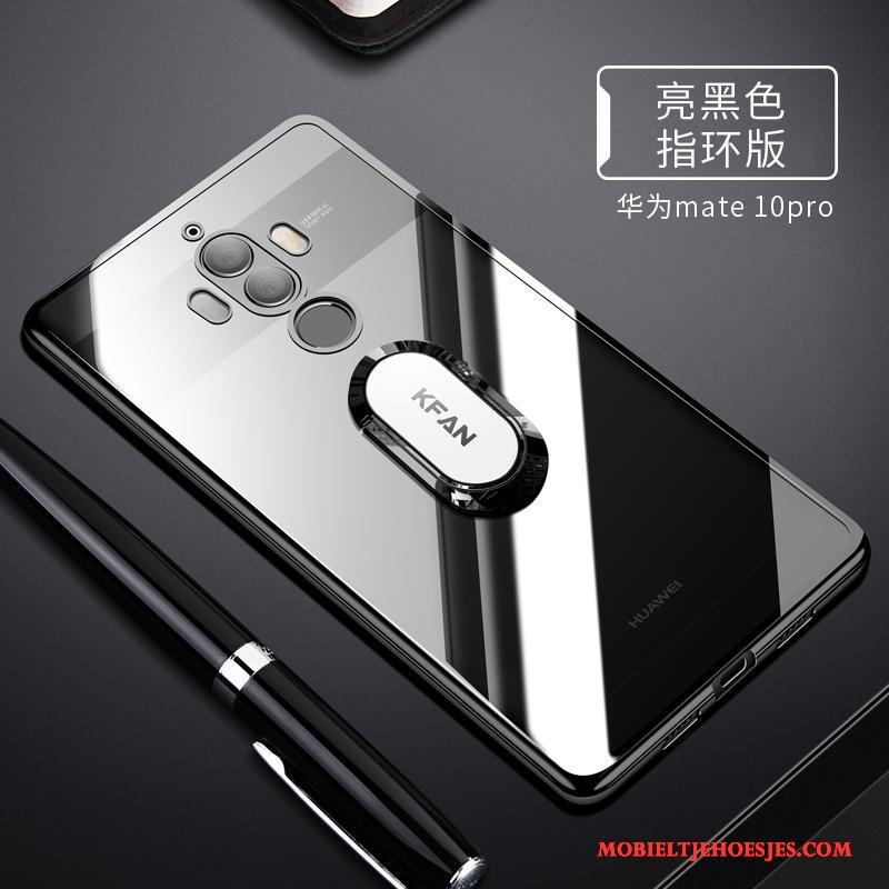 Huawei Mate 10 Pro Zwart Siliconen Zacht Dun Doorzichtig Hoesje Bescherming