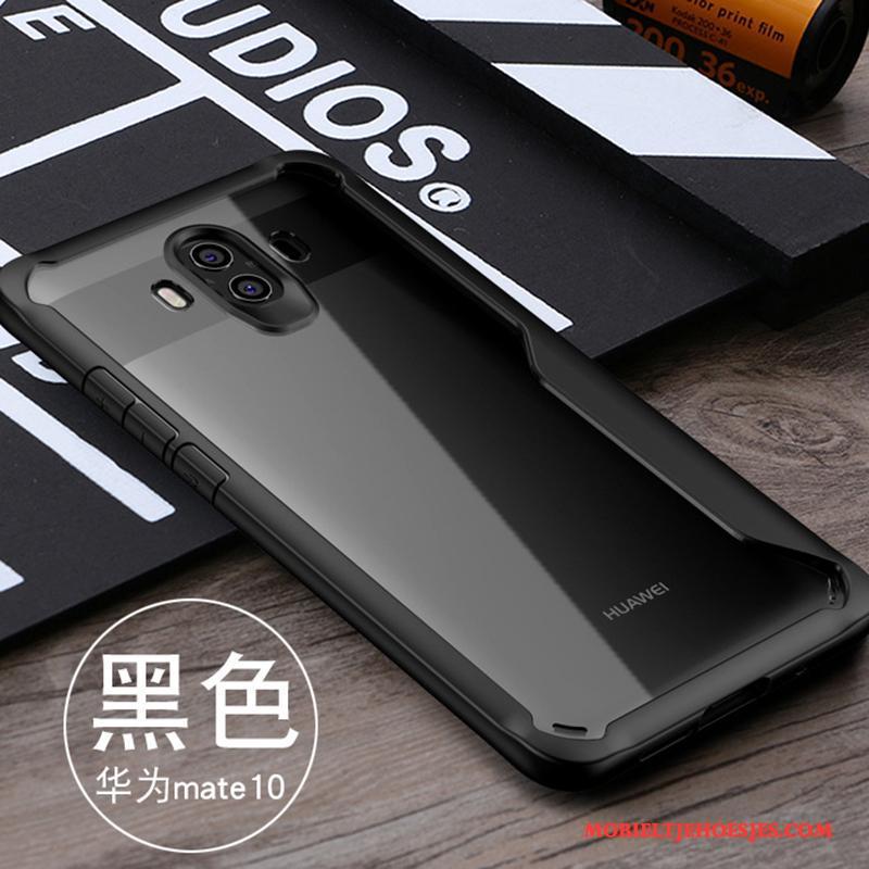 Huawei Mate 10 Zwart Gasbag Bescherming Hoesje Telefoon Anti-fall Siliconen All Inclusive