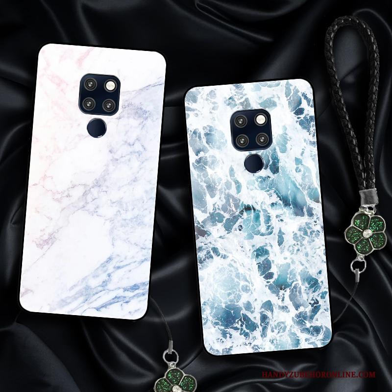 Huawei Mate 20 Bescherming Persoonlijk Glas Hoesje Telefoon Anti-fall Kunst Achterklep