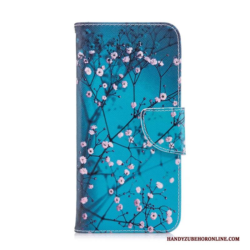 Huawei Mate 20 Geschilderd Folio Bescherming Hoes Hoesje Telefoon Leren Etui Blauw