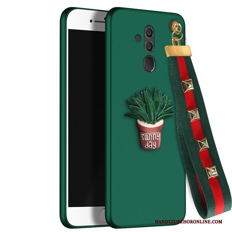 Huawei Mate 20 Lite Trend Anti-fall Siliconen Hoesje Telefoon Bescherming Groen