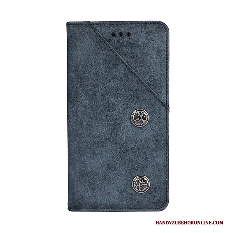 Huawei Mate 20 Pro Bescherming Hoes Hoesje Telefoon Blauw Mobiele Telefoon Leren Etui Folio