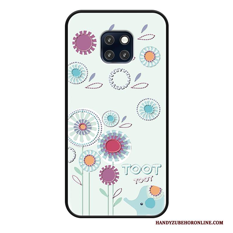 Huawei Mate 20 Rs Grote Vers Hoesje Telefoon Bescherming Kat Eenvoudige Blauw