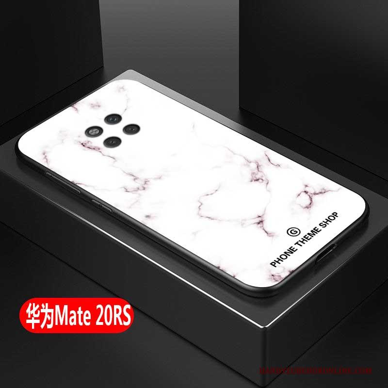 Huawei Mate 20 Rs Hoesje All Inclusive Grote Wit Glas Zacht Scheppend Hoes