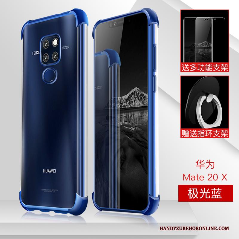 Huawei Mate 20 X Leren Etui Hoesje Telefoon Plating Gasbag Siliconen Dun All Inclusive