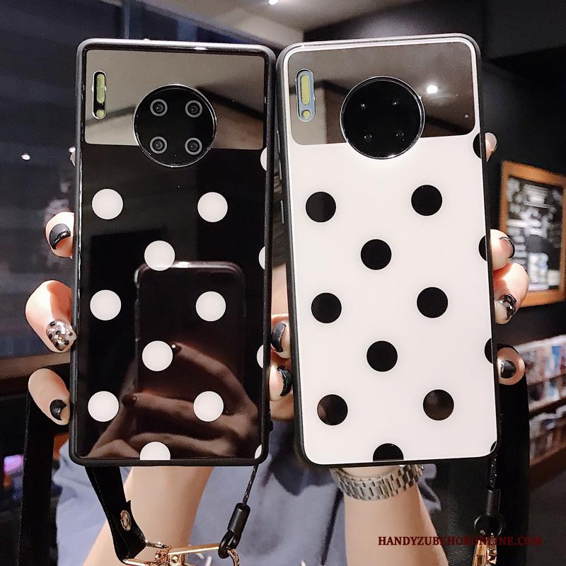 Huawei Mate 30 Hanger Mode Hoesje Telefoon Nieuw Rood Golfpunt Trend