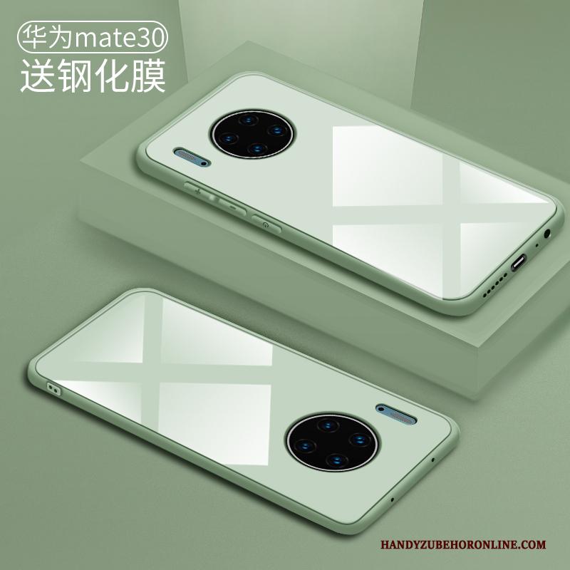 Huawei Mate 30 Hoesje Dun Bescherming Scheppend Groen Trendy Merk Glas Persoonlijk
