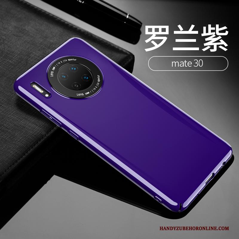 Huawei Mate 30 Hoesje Trendy Merk High End Spiegel Purper Bescherming Glas Persoonlijk