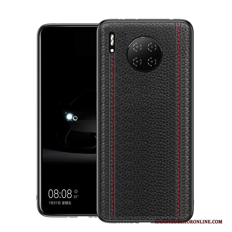 Huawei Mate 30 Pro Hoesje Anti-fall Hoes Echt Leer All Inclusive Bescherming Leren Etui High End