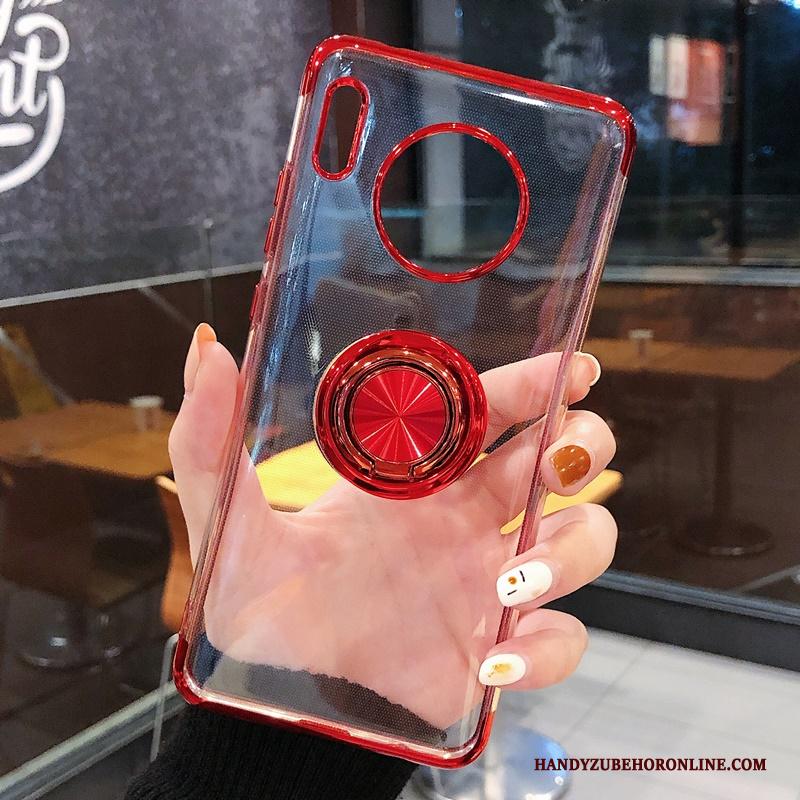 Huawei Mate 30 Pro Hoesje High End Rood Siliconen Anti-fall Doorzichtig Dun All Inclusive