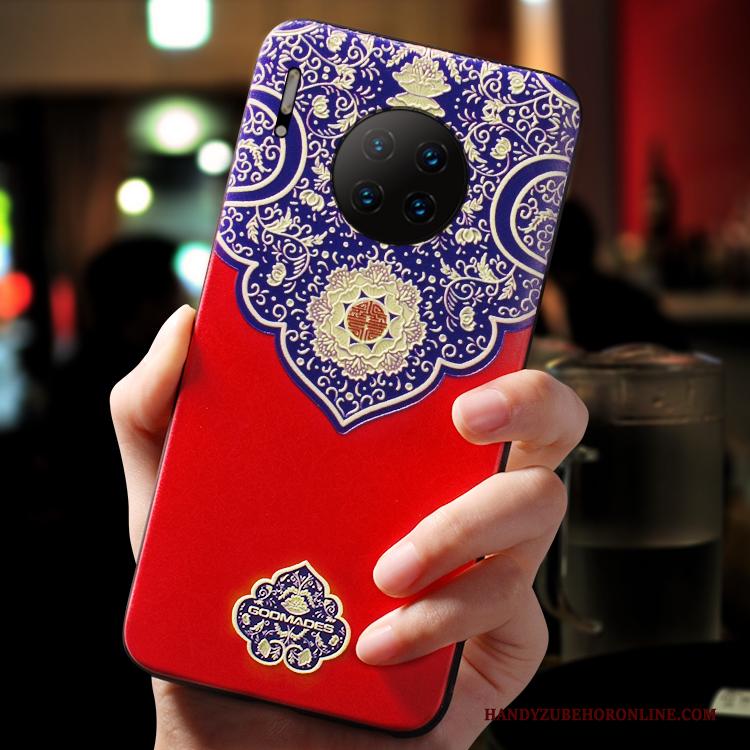 Huawei Mate 30 Pro Hoesje Zacht Dun Trend Scheppend Siliconen Chinese Stijl Hoes