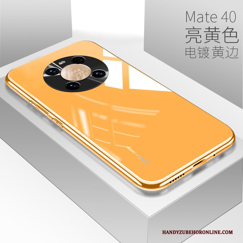 Huawei Mate 40 Hoes Hoesje Telefoon Lovers All Inclusive Net Red Glas Geel