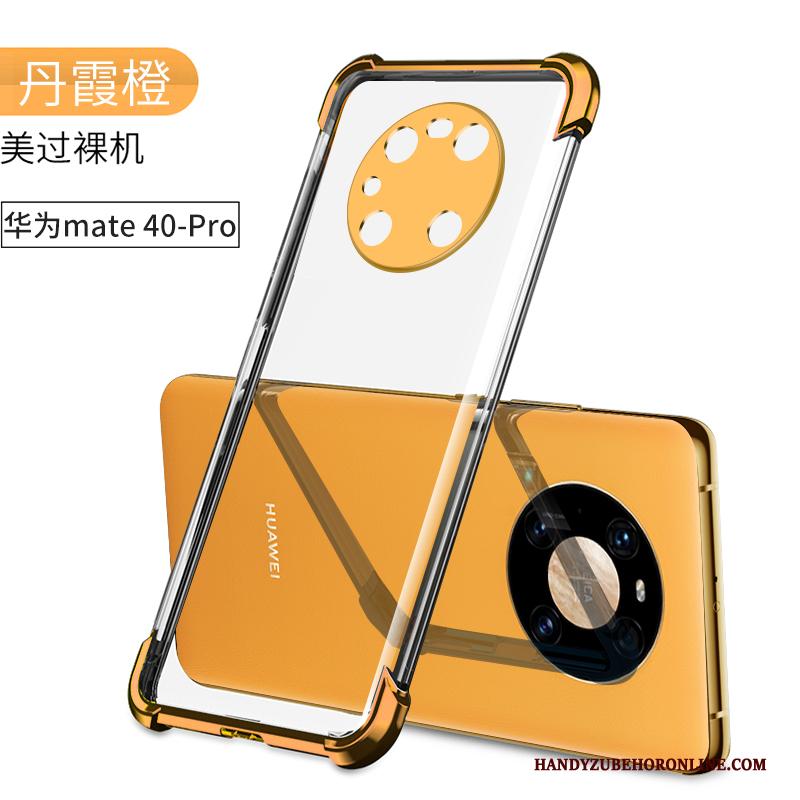 Huawei Mate 40 Pro Hoes Zacht Oranje Trend Hoesje Telefoon All Inclusive Bescherming