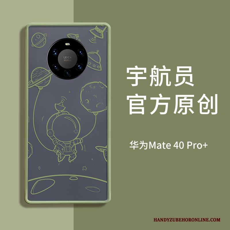 Huawei Mate 40 Pro+ Hoesje Anti-fall Bescherming Spotprent Scheppend Groen All Inclusive Eenvoudige