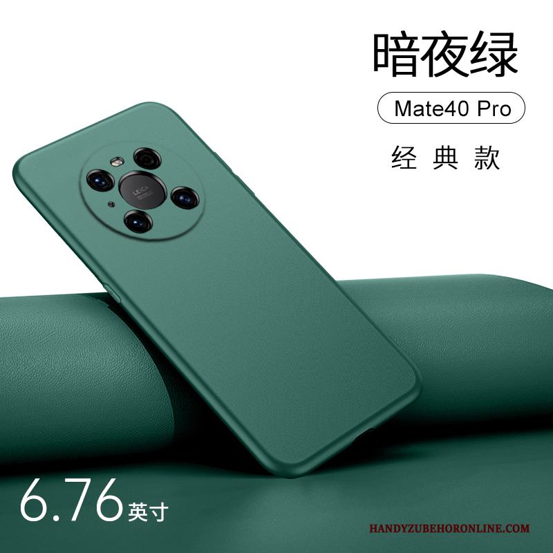 Huawei Mate 40 Pro Hoesje Telefoon Auto Anti-fall Ring Groen Schrobben Nieuw