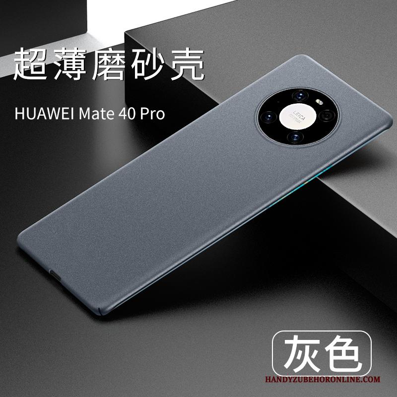 Huawei Mate 40 Pro Hoesje Telefoon Bescherming All Inclusive Schrobben Lichte En Dun Grijs Anti-fall