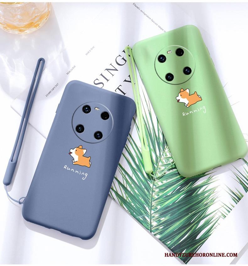 Huawei Mate 40 Pro Hoesje Telefoon Mooie Persoonlijk Bescherming All Inclusive Blauw Siliconen