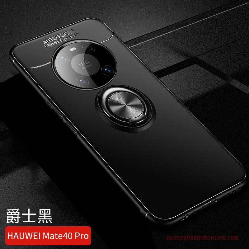 Huawei Mate 40 Pro Trendy Merk Auto Ring Siliconen Ondersteuning Hoesje Telefoon All Inclusive