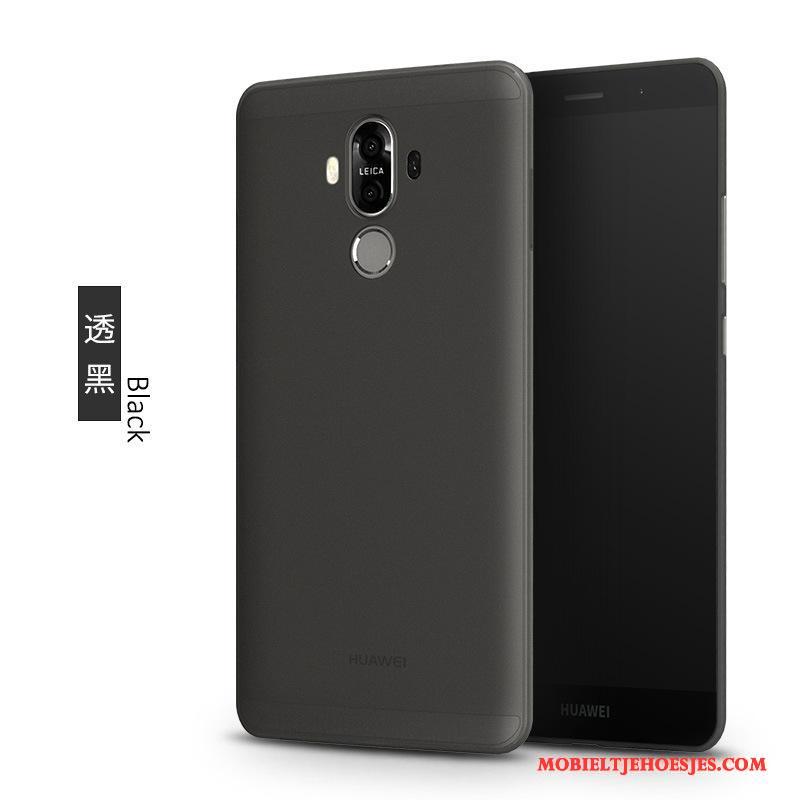 Huawei Mate 9 Dun Hoesje Telefoon Siliconen Zwart