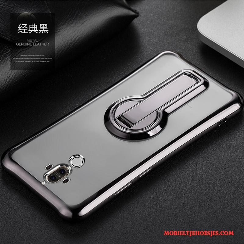 Huawei Mate 9 Hanger Hoesje Telefoon Anti-fall Siliconen Schrobben Trend Zwart