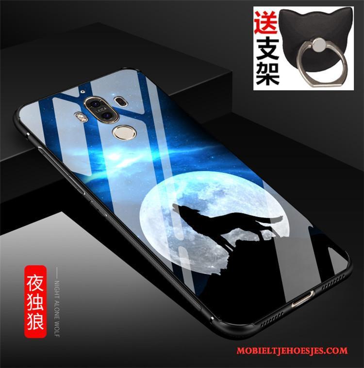 Huawei Mate 9 Hoesje Telefoon All Inclusive Zacht Tempereren Lichtblauw
